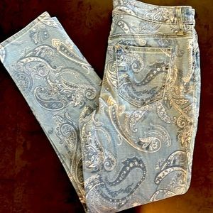 Paisley Printed Jeans